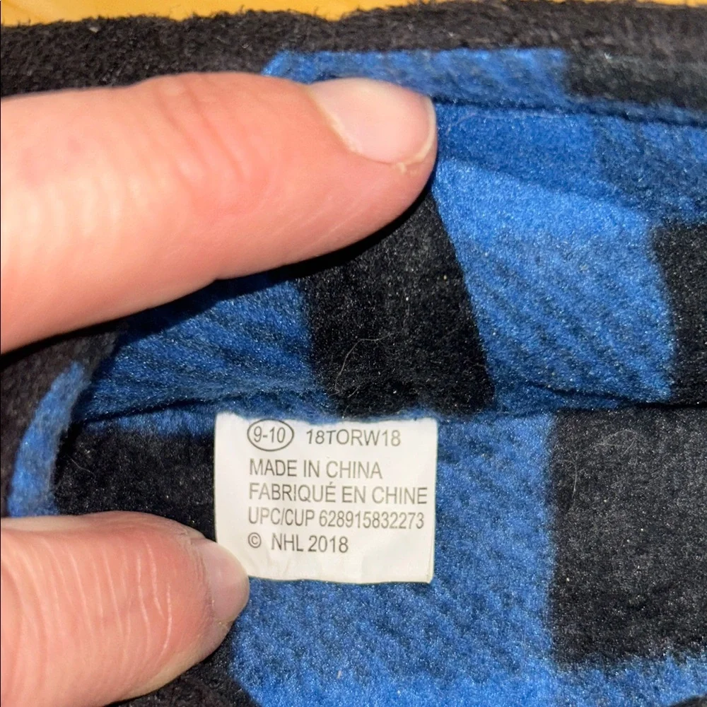 NHL Toronto Maple Leafs mens black and Blue Slippers size 8-10 - Picture 8 of 10